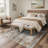Aura Modern Abstract Machine Washable Distressed Grey / Yellow Indoor Area Rug with Non-Slip Backing-511136217