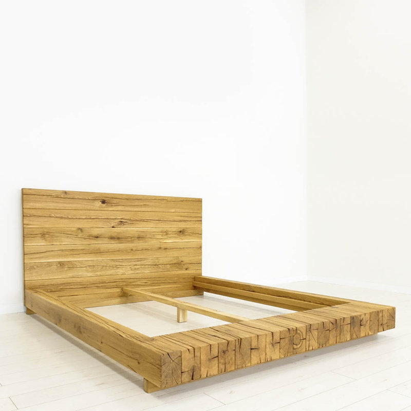 Manteo Solid Wood Bed, European Double (140 x 200cm)