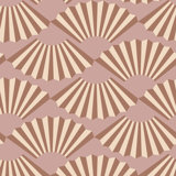 Fanning Out - Antique Rose Wallpaper by Julianne Taylor Style