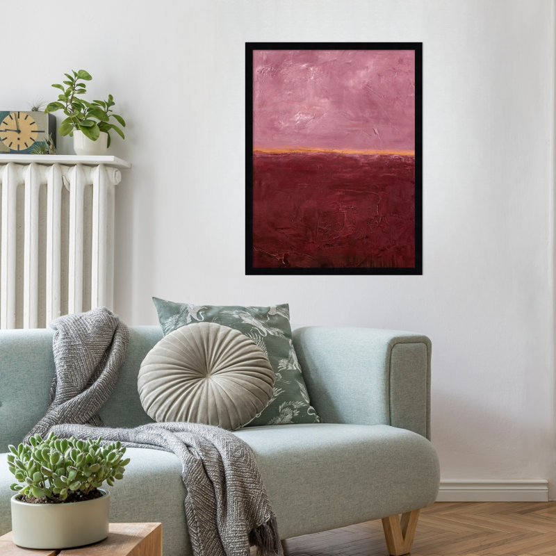 «Edge Rose» par Design Fabrikken, impression sur bois encadrée, Noir, H 25 po x l 19 po