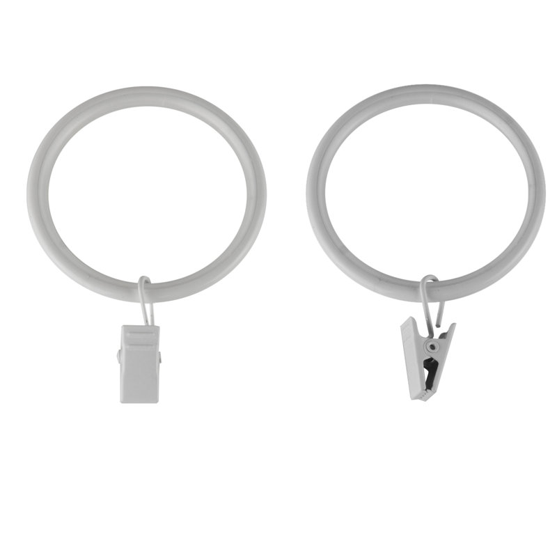Anneaux de rideau Widmer, Blanc, 1-3/4"