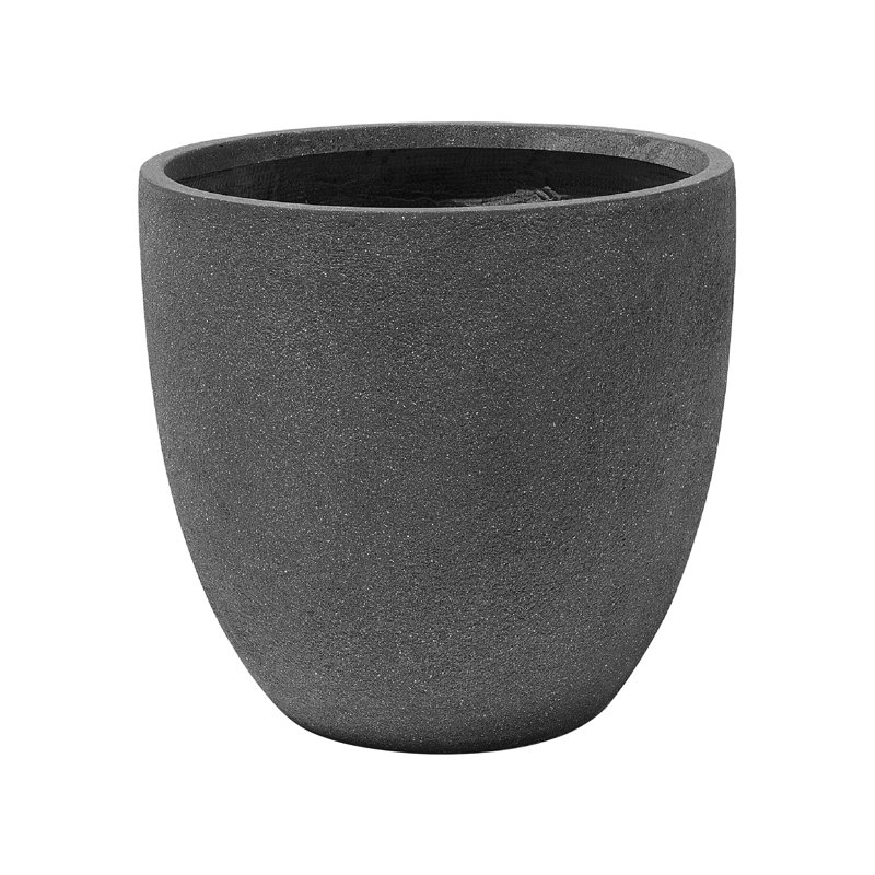 Lucendia Pot Planter, Dark Grey, 53cm H x 55cm W x 55cm D