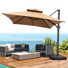 153' X 116' Rectangular Cantilever Umbrella with Weighted Base