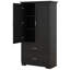 Armoire de rangement pour salle de bain, unité de rangement pour salle de bain, armoire autoportante avec 2 portes et 2 tiroirs, et tablette réglable-226424161