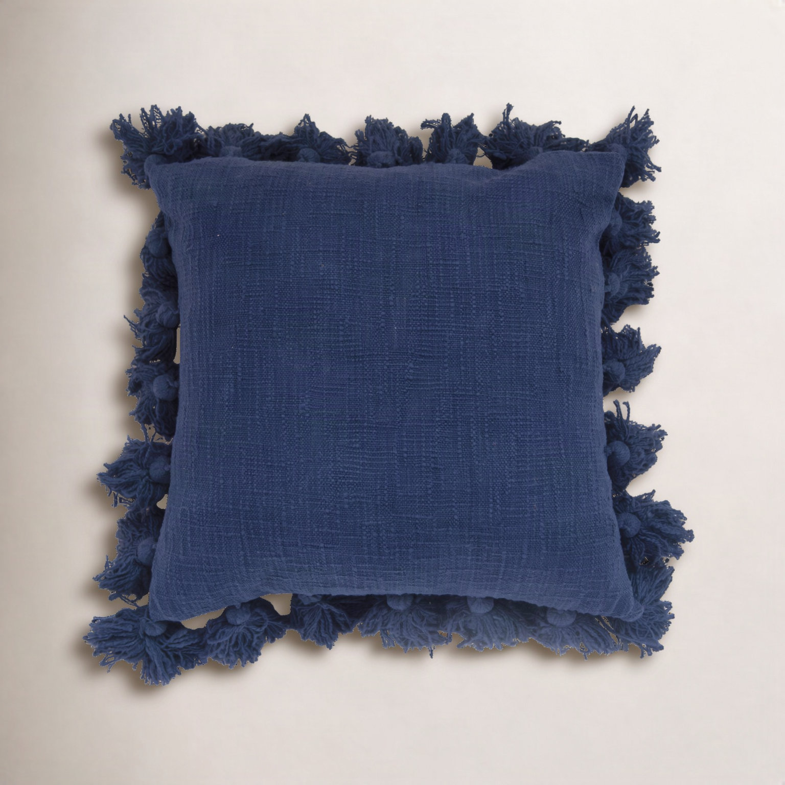 Astraeus 18" x 18" Cotton Throw Pillow, Navy Blue