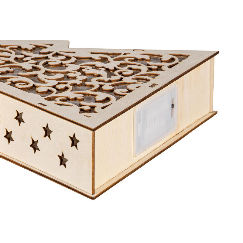 LED Tree Wood Table Décor, 14.5in. H