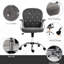 Chaise de bureau en molleton gris foncé, bouton à hauteur réglable ergonomique et mouvement pivotant pour une meilleure performance de travail Siège de bureau rembourré 360 A Productive Day