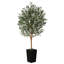 Adcock Artificial Olive Tree with Decorative Pot, UV Resistant Faux Olive Tree with Natural Trunk-700034059-700034061
