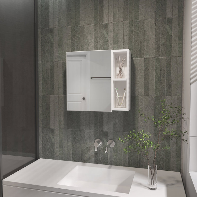 2-Shelf Medicine Cabinet With Mirror
