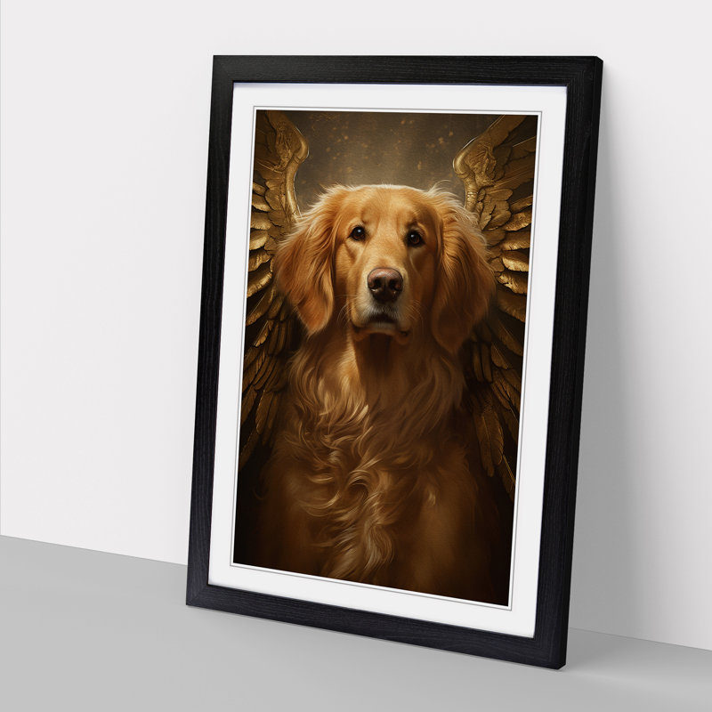 Golden Retriever Conceptual - Framed Print