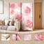 Paravent 4 panneaux à cloison pliable Royal Soft Pink Roses-134502927-134502929