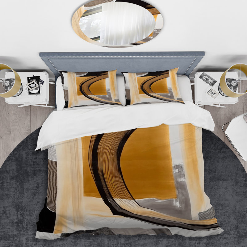 Ensemble de housse de couette Glam Art Deco Abstract III BeddingMicrofiber / Polyester