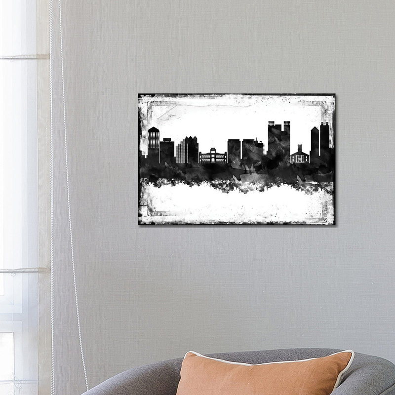 Honolulu Skylines - Wrapped Canvas Painting, 66.04 cm H x 45.72 cm W