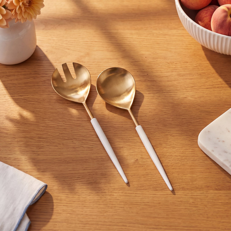 Amanda Stainless Steel Salad Servers