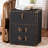 Baxton Studio Agatha Vintage Coffee Canvas 2-Drawer Storage Trunk-105490175