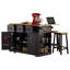 Grand îlot de cuisine de 53 pouces avec 2 tabourets de bar-1862957830
