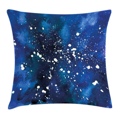 Grunge Space Theme Art Square Pillow Cover