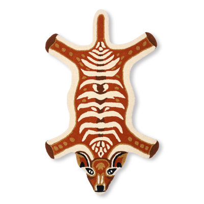  Tapis de bain en forme de cerf doux pour bébé | Tapis antidérapant en laine Yogic Asana | Tapis animaux pour chambre à coucher, salle de bain, douche, cuisine, plancher, dessin animé, salle de bain
