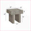 Ensemble de 3 tables basses en bois brun-gris pour le salon, style maison de campagne contemporaine, facile à assembler