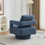 Fauteuil d'appoint pivotant revêtu de tissu bouclé-112730288
