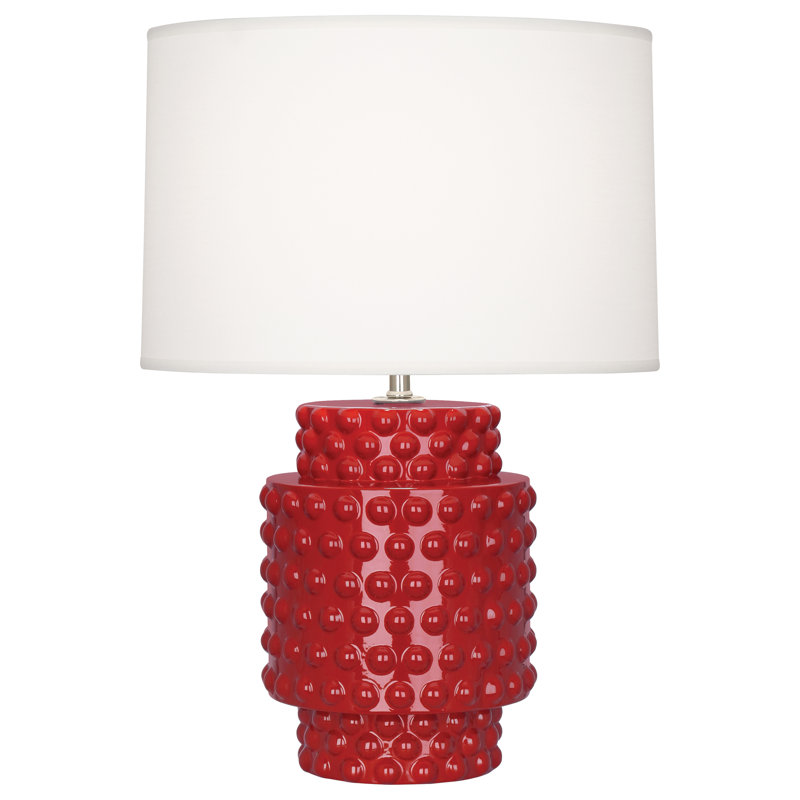 Small Dolly Accent Lamp, 21.5" H x 15" W x 15" D, Ruby Red