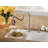 Hanover Pull Out Single Handle Kitchen Faucet with Soap Dispenser-4335090
