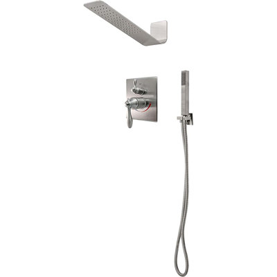 Ensemble de pomme de douche à trois fonctions avec douchette et support KBFmore