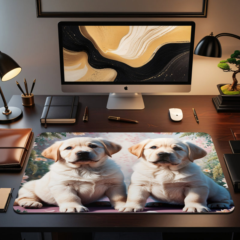 Polyester Desk Pad, 14.4x12.1