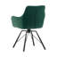 46cm H Velvet Upholstered Metal Armchair-2114367587