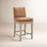 Bethea Genuine Leather Upholstered Counter Stool