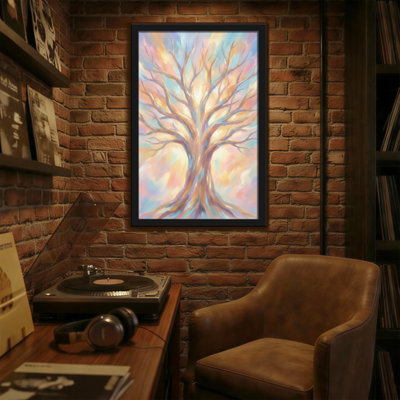 Abstract Colourful Tree Art Canvas Print