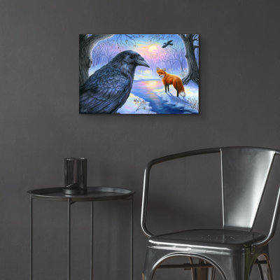 Épique «Raven Moon» par Bridget Voth, acrylique Gla «Raven Moon» par Bridget Voth