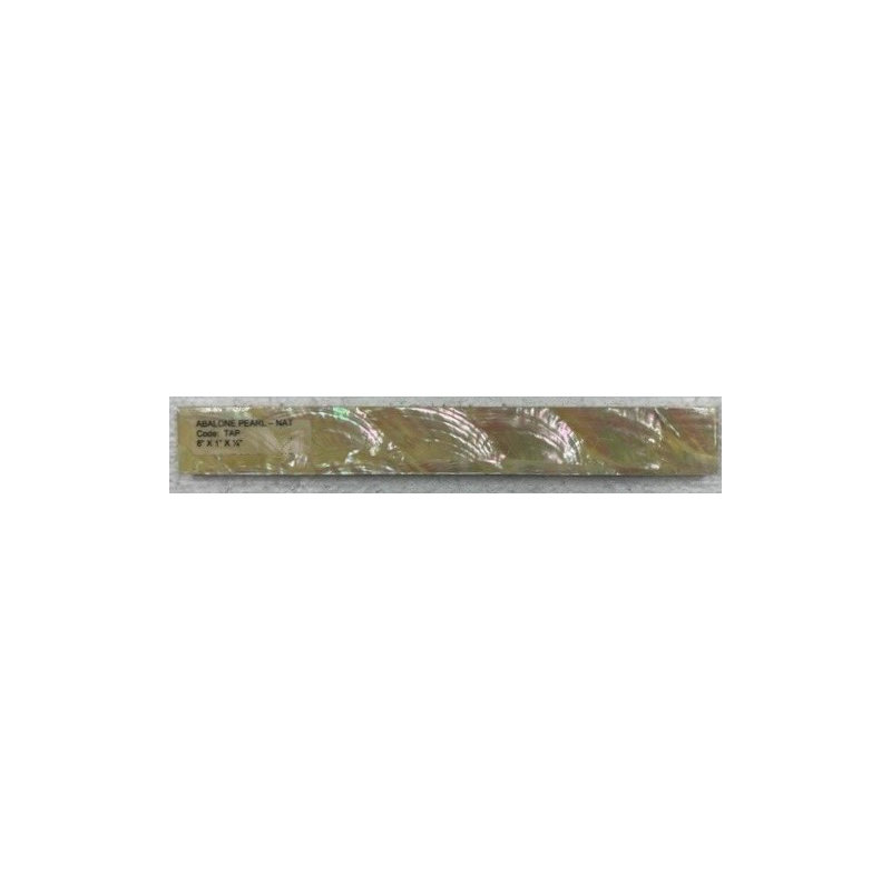 1" x 8" Authentic SeaShell Tile Decorative Liner in Abalone Pearl Natural