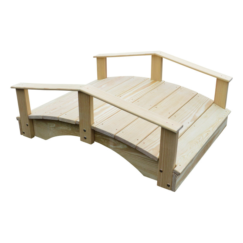 Pont de jardin, Sans finition, H 22 po x l 142 po x P 38 po