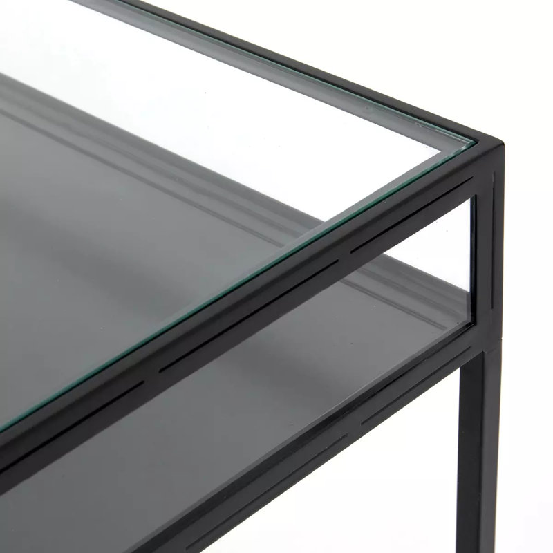 Shadow Box Glass Writing Desk