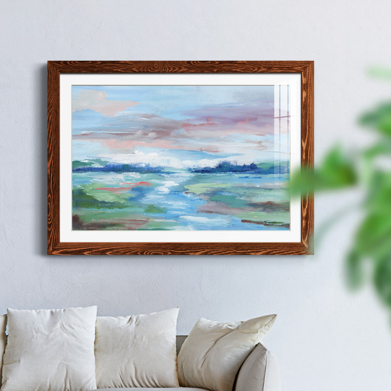 Field of Dreams - Peinture encadrée, H 37,5 po x l 27,5 po x P 1,5 po, Cadre en érable