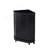 Black Bathroom Cabinet Triangle Corner Storage Cabinet With Adjustable Shelf Modern Style