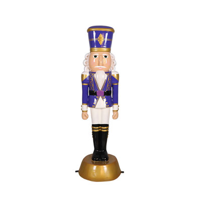 American Christmas Nutcracker 6FT-Purple/Gold