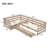 L-shaped Platform Bed with Three Storage Drawers-1735286075