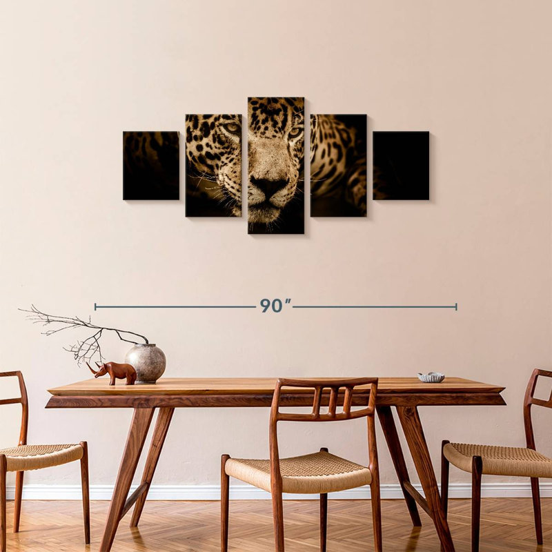 Portrait de jaguar, H 34 po x l 74 po