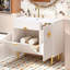 Meuble-lavabo 36 po avec lavabo en résine, meuble-lavabo moderne, porte à fermeture en douceur + porte rabattable, armoire de rangement