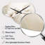 Horloge murale blanche en métal Stinnett Elegance III - Botanicals Cloud-1542130878