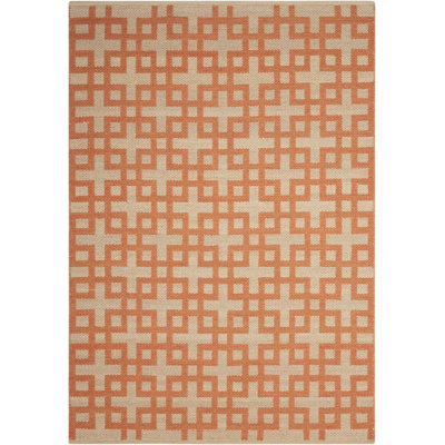 Maze Trellis Area Rug in Mango