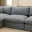 Upholstered Cloud Sofa Loveseat, Modular Sectional Sofa for Living Room, Bedroom-2042963977