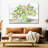 Watercolor Lemons In Mason Jar Landscape Canvas Print-1973079768