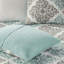 Ensemble de courtepointe réversible 6 pièces pour lit double / grand avec coussins plissés et ornés-117583663-117583665