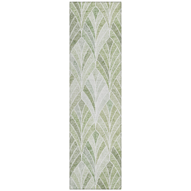 Cecelio Washable Geometric Indoor / Outdoor Rug, Runner 2'3" x 7'6"