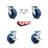 4 Piece Polyurethane Caster Set