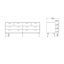 Commode double 8 tiroirs 77 po