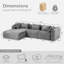 Canapé modulaire Boneless Cloud dans deux boîtes, canapé modulaire compressé avec assise profonde-1299141212